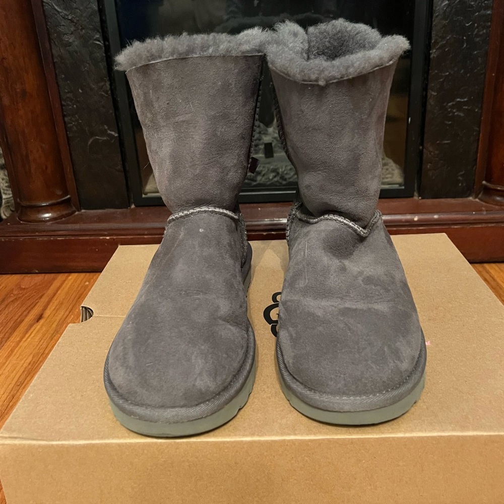 Grey Suede Boots size 8